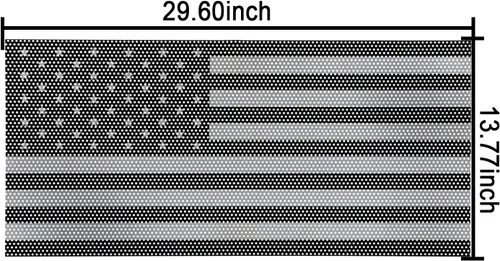 Vista 6 de Hooke Road Inserto de rejilla frontal de malla para Jeep Gladiator JT/Jeep Wrangler JL 2018 2019 2020 2021 2022 2023 2024 2025 – Bandera de Estados