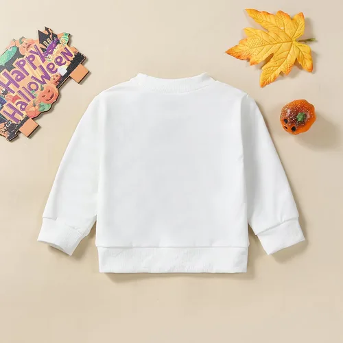 Vista 4 de Omkzanbi Mama & Mamas Pumpkin - Sudadera de manga larga para Halloween, Acción de Gracias, mamá y yo, traje familiar a juego