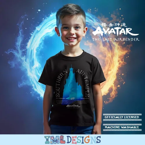 Vista 5 de Nickelodeon Paquete de 2 camisetas para niños Avatar y Airbending para niños