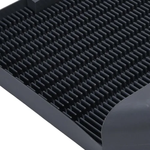 Vista 7 de Cat Litter Box Step 37.3x37cm Double Layer Multi Purpose Cat Litter Mat for Litter Box Cleaning Keep Floor Clean for Indoor Cat House Plastic Large