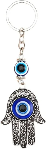 Vista 11 de Llavero de mano Hamsa de mal de ojo para llavero de coche, bolso de buena suerte, amuleto