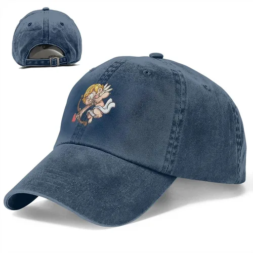 Vista 4 de MULIHU Valentine's Day Angel Baseball Cap for Men Women Hats Cotton Trucker Caps Adjustable Dad Hat