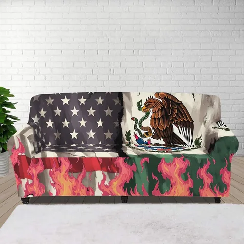 Vista 68 de AFPANQZ Fundas elásticas para sofá, fundas de sofá de águila con bandera estadounidense, fundas de sofá para sofá biplaza para sofás, protectores