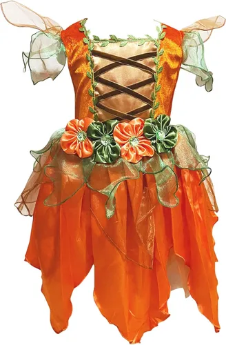 Vista 3 de Petitebella Vestido de hadas naranja