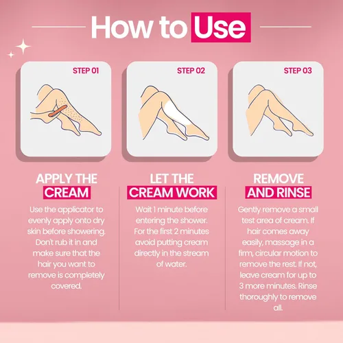 Vista 4 de WooWoo Crema natural de depilación íntima - Removedor de pelo vegano sin dolor para pieles sensibles - Depilatorio para genitales, bikini, piernas