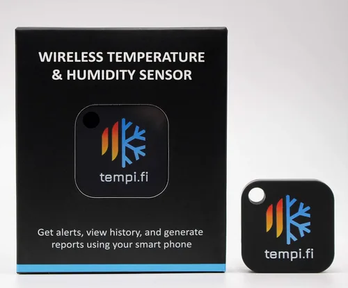 Vista 5 de Sensor inalámbrico de temperatura y humedad - Desarrollado en los Estados Unidos - Registrador de datos 24/7 con alarma - Termómetro inteligente