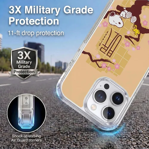 Vista 413 de Carcasa de gel para iPhone 7 Plus/iPhone 8 Plus, diseño de Snoopy Oriental de Peanuts, Badges