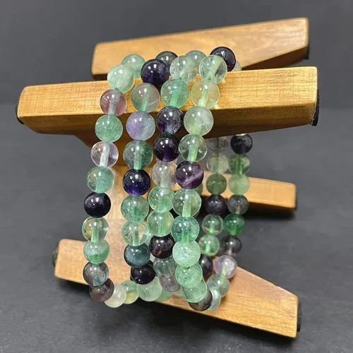 Vista 474 de Gem Avenue Handmade Round Bead Stretch Bracelet Unisex Natural Stone Beaded Jewelry for Men & Women, Elastic Wristband for Daily Wear