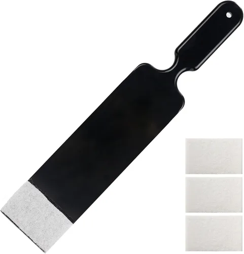 Vista 10 de NEWISHTOOL Excavadora automática de largo alcance, 3 piezas de herramienta de tinte de niveladora y 10 almohadillas de fregado para limpiar ventanas
