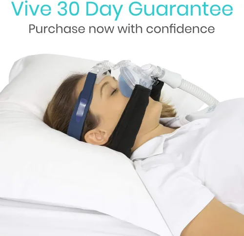Vista 9 de Vive CPAP - Funda de correa para el cuello, almohadilla para el cuello para máscaras de casco BiPap Comfort & Prevent Lines: ajuste universal