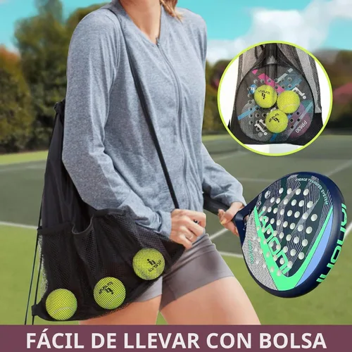 Vista 5 de Padel Racket Carbon Fiber Surface with EVA Memory Flex Foam Core Lightweight Padel Racquet