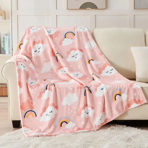 Vista 9 de SOCHOW Manta de Vellón con Diseño de Carro Camión Lindo para Niños y Niñas, Manta de Franela Suave Ligera Acogedora y Cálida para Cama de Niños
