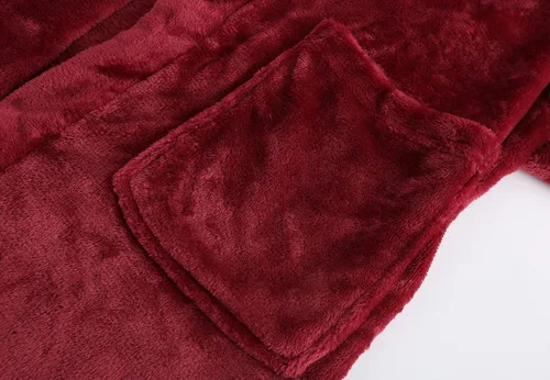 Vista 5 de Bata de baño con capucha para niños, pijama de franela afelpada con capucha para niñas, ropa de dormir para niños, bata de spa