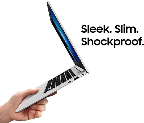 Vista 5 de Samsung Galaxy Book Go - Computadora portátil Qualcomm 7C Pro 4 GB de memoria, 128 GB eUFS de almacenamiento, batería de 18 horas, luz compacta a