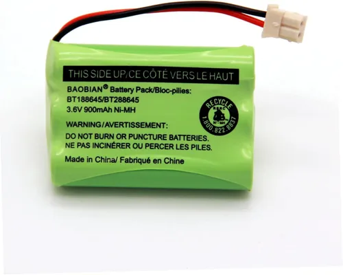 Vista 3 de BT188645/BT288645 Batería 3.6V 900mAh Ni-MH Compatible con VTech VM312 VM3251 VM3252 VM3261 Motorola MBP481 MBP482 MBP483 Video Digital Baby Monitor