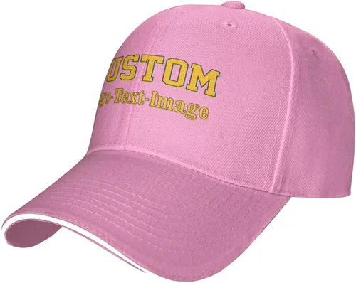 Vista 11 de Gorras de béisbol unisex personalizadas para hombres y mujeres, sombrero personalizado con tu propia imagen, logotipo, texto, nombre, gorras