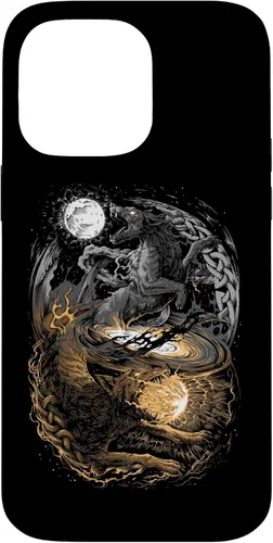 Vista 21 de Funda para iPhone 16 Lobo Viking Wolf Norse Mythology Pagan Ragnarok Wolves