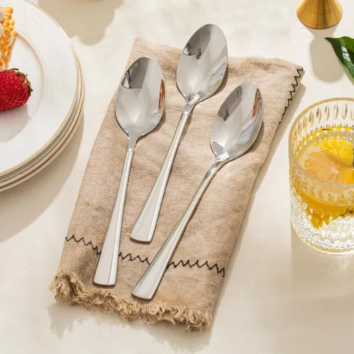 Vista 5 de KINGSTONE 12 Piece Dinner Spoons Set, 18/10 Stainless Steel Spoons