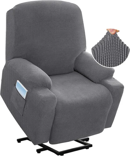 Vista 19 de H.VERSAILTEX - Funda elástica para sofá reclinable, funda para silla reclinable eléctrica de elevación de potencia, funda para silla reclinable