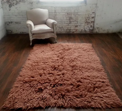 Vista 2 de Alfombras Flokati súper gruesas, colores populares, tamaño 3 x 5, pelo largo de lana de 3.5 pulgadas, felpa de 105.82 oz/m², excelente calidad