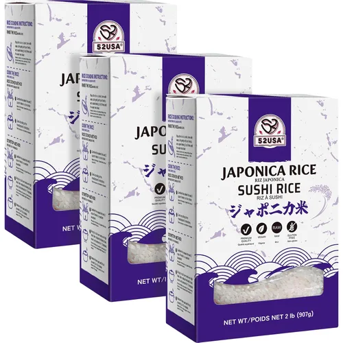 Vista 10 de 52USA - Arroz para sushi de 2 libras (32 onzas), arroz de grano corto