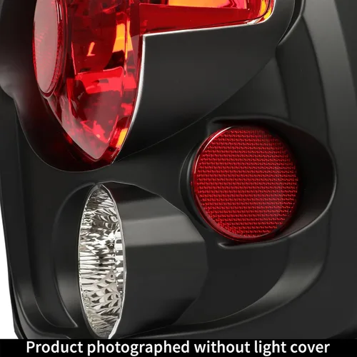 Vista 7 de Kojem Luz trasera compatible con Chevy Silverado 1999-2004 y GMC Sierra Stepside Lámparas de freno traseras de plástico con par de bombillas carcasa