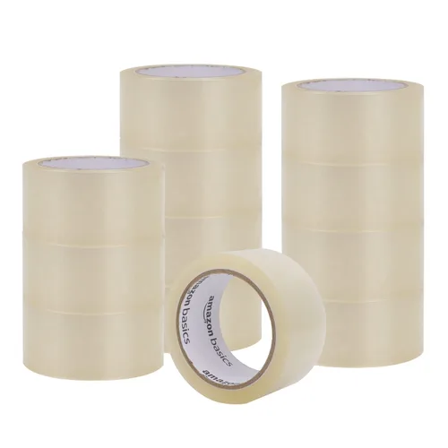 Vista 9 de Amazon Basics Cinta de embalaje, 1.88 pulgadas x 72.2 yardas, 1.8 mil de grosor (12 rollos), transparente, ideal para embalaje, envío, mudanza