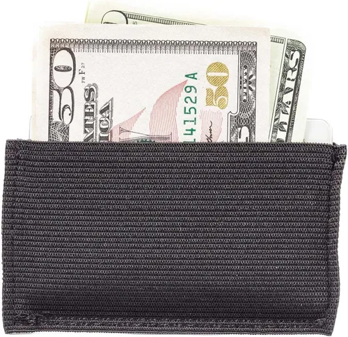 Vista 3 de Big Skinny Mini cartera delgada para tarjetas elásticas, con capacidad para hasta 10 tarjetas