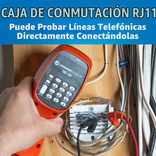 Vista 3 de Jonard Tools TBS-100 - Juego de probador de línea telefónica analógica con clips ABN