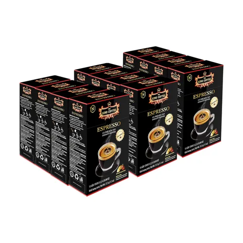 Vista 7 de King Coffee Espresso, café instantáneo vietnamita arábica, tostado medio oscuro, 15 paquetes x 0.09 onzas, paquete de 1