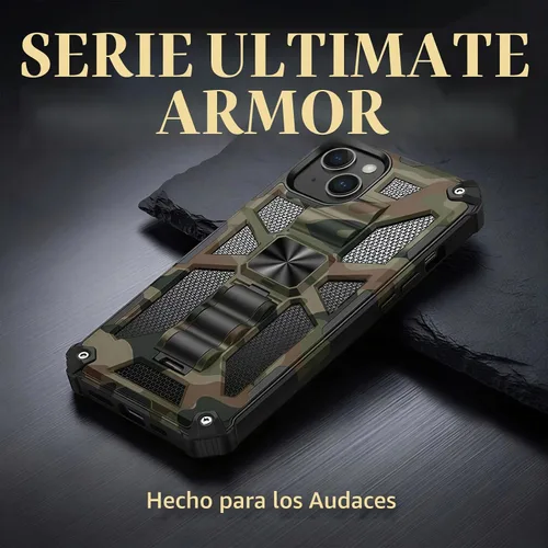 Vista 7 de CCSmall Funda de camuflaje resistente para Apple iPhone 14 para hombre Verde militar