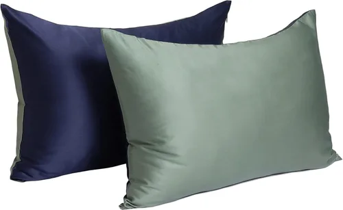 Vista 18 de MANSPHIL Funda de almohada de seda con bonitas flores rojas y blancas, tamaño estándar, 22 Momme 100% seda de morera, funda de almohada con cierre