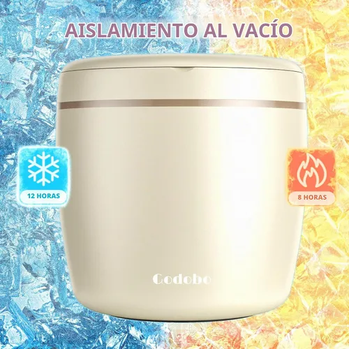 Vista 3 de Termo para comida caliente, 40 onzas, tarro de comida aislado al vacío para adultos, de acero inoxidable, termo de boca ancha, a prueba de fugas