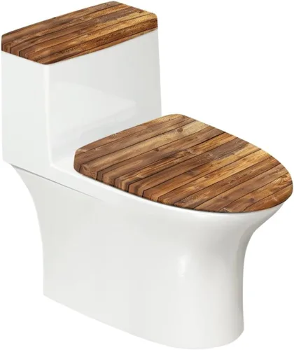 Vista 11 de Juego de 2 Fundas de Asiento de Inodoro con Hojas de Arce de Otoño, Juego de Fundas de Tapa de Tanque de Inodoro con Hojas de Arce Impresas