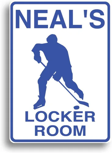 Vista 5 de Letrero de hockey - Personalizado con tu nombre