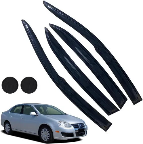 Vista 13 de Protectores de lluvia para Mazda 3 Hatchback 2010-2013, deflectores de ventana lateral con cinta adhesiva para Mazda 3 Hatchback, viseras de ventana