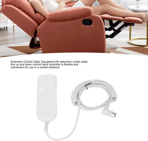 Vista 4 de Reemplazo remoto para silla elevadora, 8 pines 2 botones, control remoto de plástico para silla elevadora, sillón reclinable eléctrico