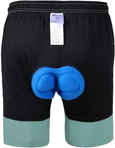 Vista 3 de VAYAGER - Pantalones cortos de ciclismo con acolchado 3D para bicicleta de montaña, ajuste holgado, ligeros