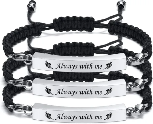 Vista 11 de MPRAINBOW Pulsera Ajustable de Urna Memorial de Cremación, Pulsera de Urna Trenzada de Cremación de Acero Inoxidable Artificial, Pulsera de Urna