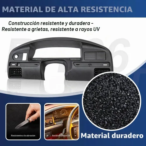Vista 4 de PIT66 Cubierta de bisel para panel de salpicadero, compatible con Ford F150 F250 F350 1992-1997 cubierta de tablero Ford F-Series 1994-1997