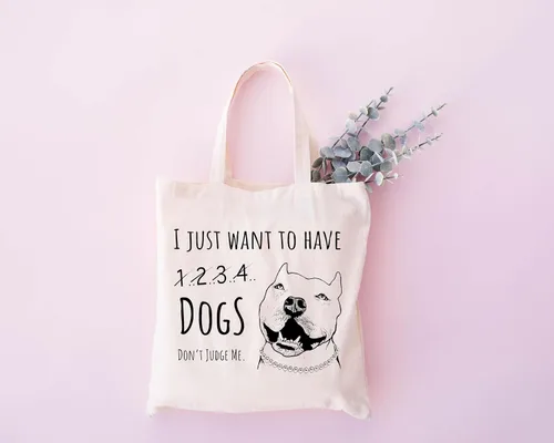 Vista 3 de Pet Studio Art Bolso de mano divertido para perros Todos los perros