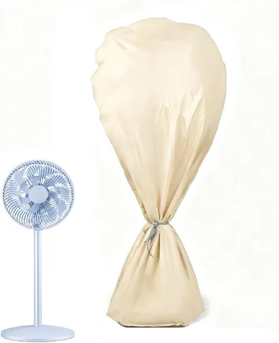 Vista 9 de J&C Cubierta de ventilador 420D impermeable para ventiladores de piso, cubiertas de ventilador de pedestal, a prueba de polvo, protección completa