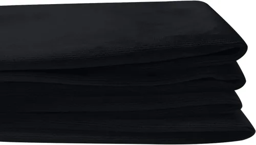 Vista 4 de WOWMAX Fundas de almohada triangulares 100% algodón para nuestras almohadas de lectura, cojín grande, cabecero, respaldo, almohada de cuña de Negro