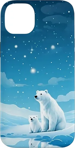 Vista 15 de Polar Bear, Arctic North Pole, Alaska Snow, Cute Polar Bears Case for iPhone 17