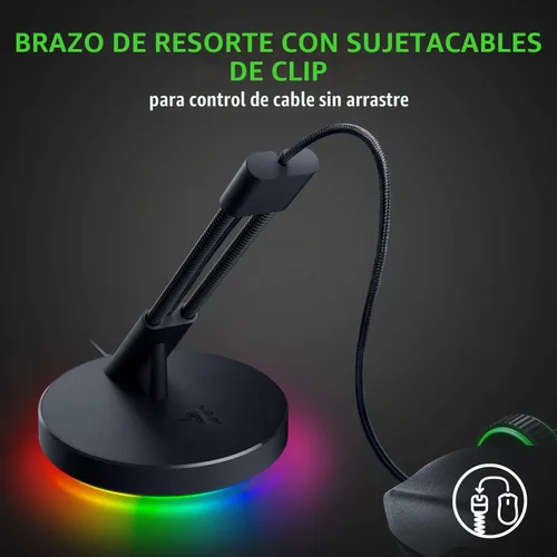 Vista 5 de Razer Basilisk V3 35K Ratón ergonómico para juegos con cable Bungee V3 Chroma