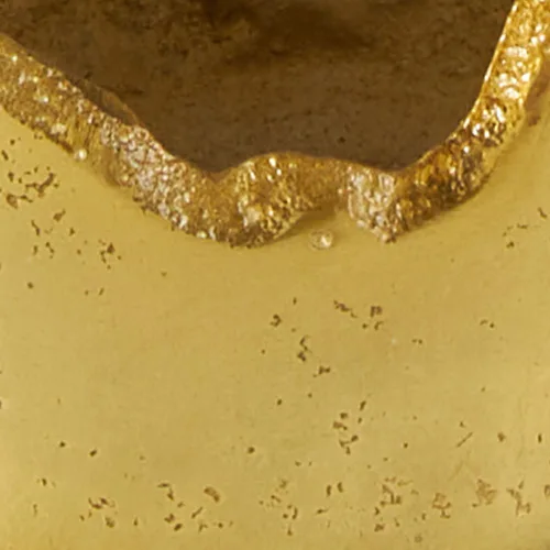 Vista 10 de Deco 79 Jarrón abstracto de metal de aluminio, jarrón de 7 x 7 x 15 Dorado