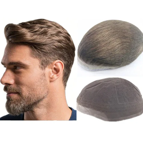 Vista 17 de N.L.W. Sistema de reemplazo de cabello para hombre NLW pelo humano toupee para hombres con encaje HD suave fino Super Swiss 10x8 tamaño base pelos