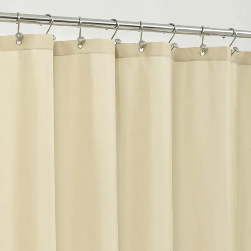 Vista 22 de ALYVIA SPRING Forro de Cortina de Ducha de Tela Extra Largo Impermeable - 72" x 96", Suave y Ligero Cortina de Ducha X-Larga con 3 Imanes, Lavable a