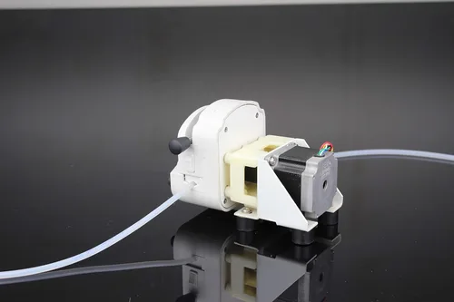 Vista 2 de Bomba peristáltica de alto flujo de 0.0-101.4 fl oz/min con motor paso a paso 24v bajo ruido, fácil montaje rápido carga tubo, programable