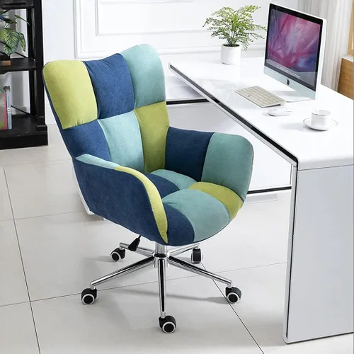 Vista 8 de Silla ergonómica de oficina giratoria para escritorio, altura ajustable, con reposabrazos, cómodas sillas ejecutivas